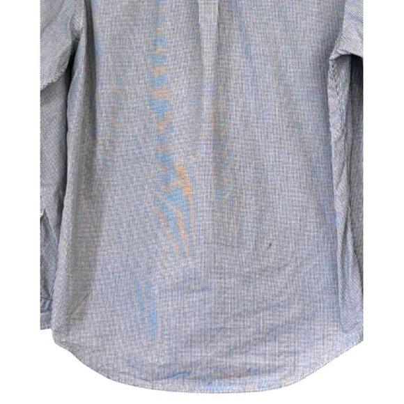 Ralph Lauren Men's Long Sleeve Checked Shirt Navy Size Medium - Picture 3 of 5